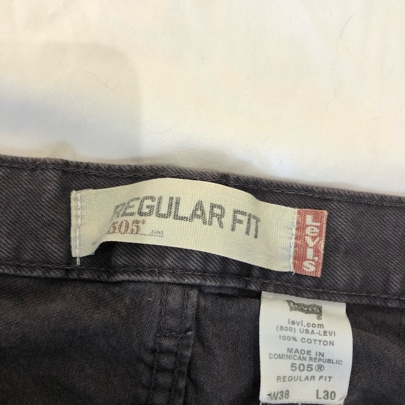 LEVI’S MEN’S 505 COTTON DENIM JEANS SZ 38 (VGUC) - Picture 3 of 7